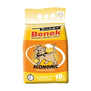 Żwirek higieniczny dla kotów Super Benek Economic 10l