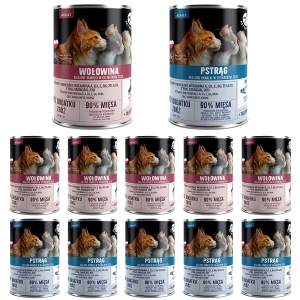Zestaw Pet Republic Puszka dla kota adult Mix 12 x 400 g