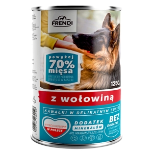 Frendi karma mokra dla psa z wołowiną w sosie 1250 g x 8 szt