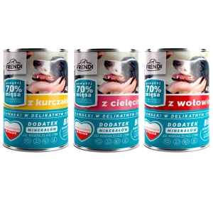 Frendi karma mokra dla psa MIX SMAKÓW 400 g x 30 szt
