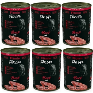 Fitmin karma mokra dla psów z wołowiną 6 x 400 g