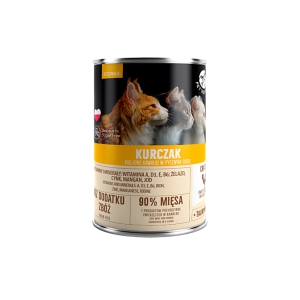 Pet Republic Karma mokra dla kota z kurczakiem i warzywami w sosie 400g x 12 szt