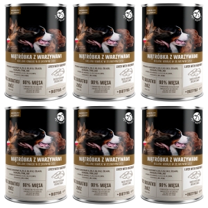 Pet republic Karma mokra dla psa z wątróbka i warzywami w sosie 1250g x 6 szt