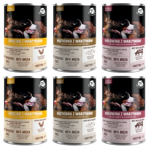 Pet Republic mokra karma dla psa MIX SMAKÓW 6 szt x 1250g