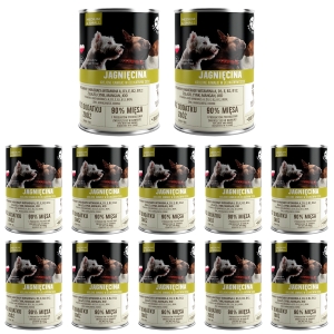 Pet republic Karma mokra dla psa z Jagnięciną w sosie 400 g x 10 szt