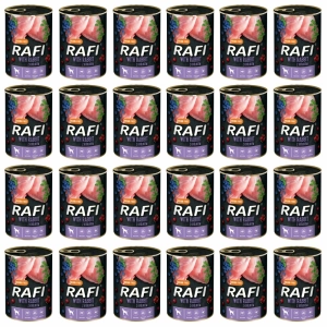 Rafi karma mokra z królikiem, borówką i żurawiną 24 x 400 g