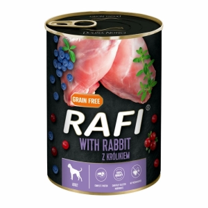 Rafi karma mokra z królikiem, borówką i żurawiną 24 x 400 g