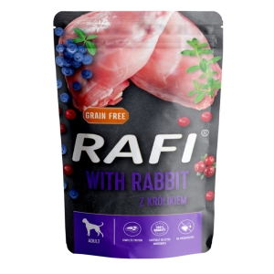 Rafi karma mokra z królikiem, borówką i żurawiną 10 x 500 g