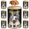 Flipper karma mokra z wołowiną i drobiem 12 x 400g + gratis