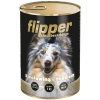 Flipper karma mokra z wołowiną i drobiem 12 x 400g + gratis