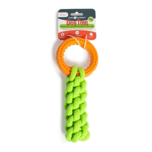 Farm Company Pierścień treningowy TPR z pianki z plecioną liną 27 cm