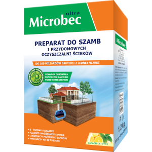 Microbec Ultra zapach cytryny - preparat do szamb 900+300g