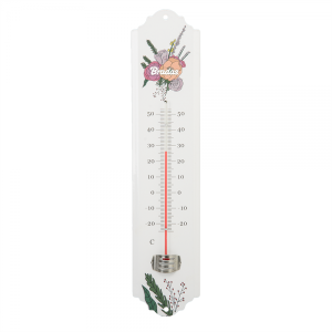 Termometr zewnętrzny ścienny okienny - metalowy 22cm WHITE LINE WL-M32