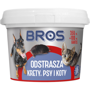 BROS odstrasza krety, psy i koty 450 g