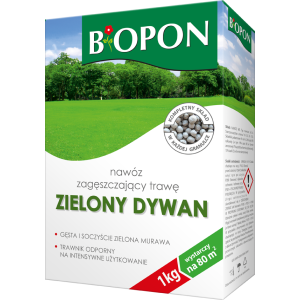 BIOPON Karton 1 kg zielony dywan zagęszczający trawę