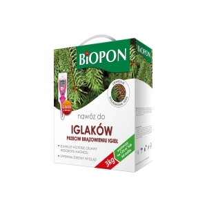 BIOPON Karton 3 kg do iglaków przeciw brązowieniu igieł