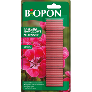 Pałeczki nawozowe do pelargonii 30 szt Biopon