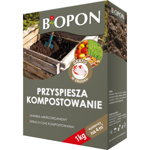 BIOPON Karton 1 kg komposter przystpiesza kompostowanie