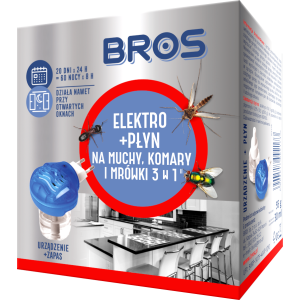 BROS elektro + płyn na muchy, komary i mrówki