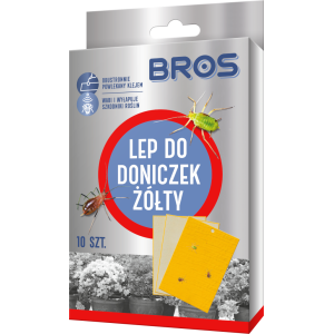 BROS żółty lep do doniczek żółty 10 szt