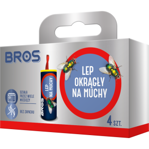 BROS Lep na muchy okrągły 4 szt
