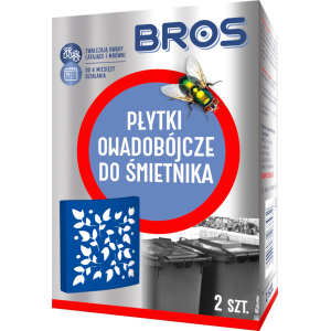 BROS płytki owadobójcze do śmietnika 2 szt.