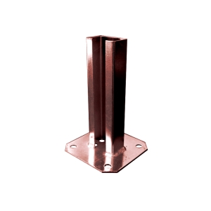 Stopa montażowa do słupka 60x40mm brązowy