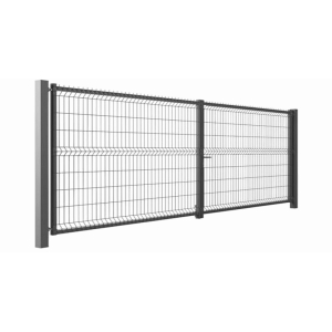 Brama panelowa ocynk + kolor - 3,00 m / 1,20 m zielona