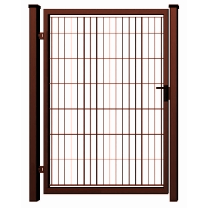 Furtka ocynk + kolor wypełniona panelem 2D - 1,00 m x 1,70 m czarna