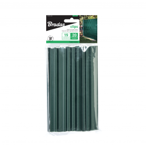 Klipsy do taśm ogrodzeniowych 450g - zielone- 19 cm