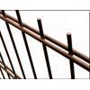 Panele ogrodzeniowe 2D 6/5/6 - 1,23 m  brązowy
